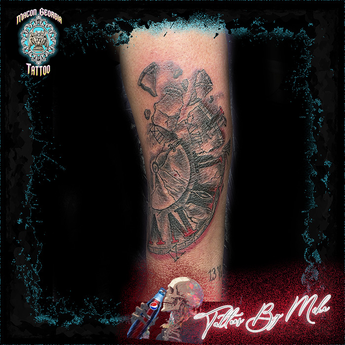 macon georgia tattoo - clock macon georgia tattoo - clock