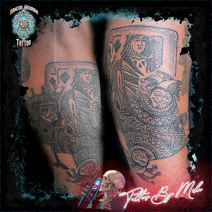 macon georgia tattoo - playing cards macon georgia tattoo - playing cards