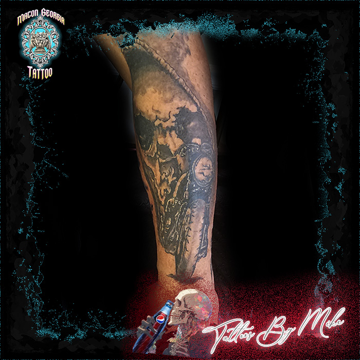 macon georgia tattoo - skull motorcycle macon georgia tattoo - skull motorcycle